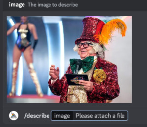 releitura do personagem chacrinha feito através de Inteligencia Artificial Generativa 