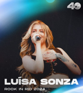 Luiísa Sonsa no rock in rio 2024, exemplificando tendências de design 2024